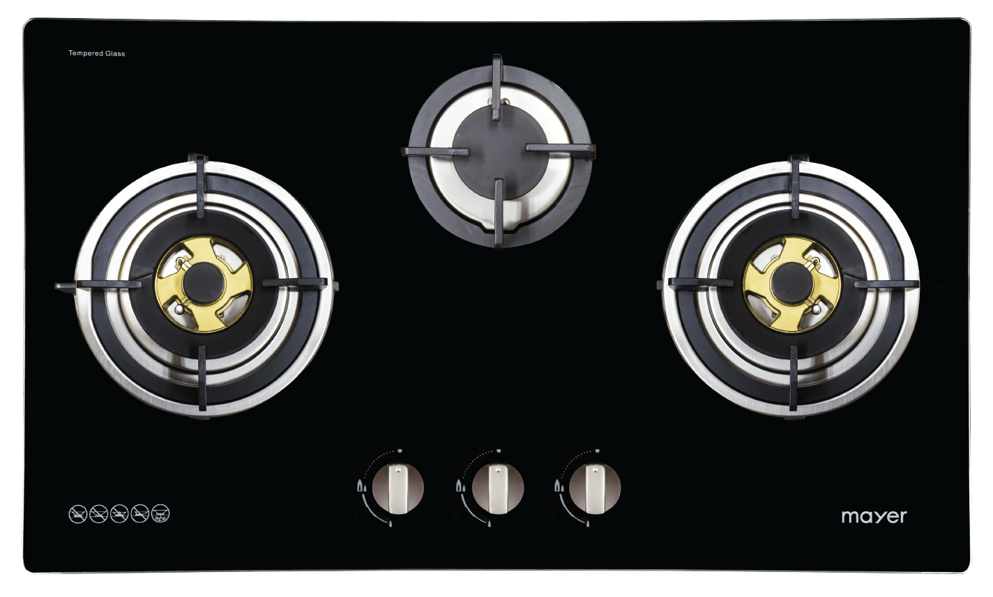 Mayer MMGH883HI Built-in Gas Hob (Glass)