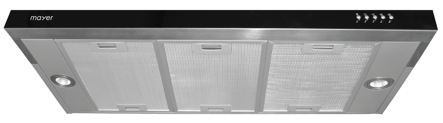 Mayer MMSI900HS (Silver / Black) Built-in Hood (Slimline)