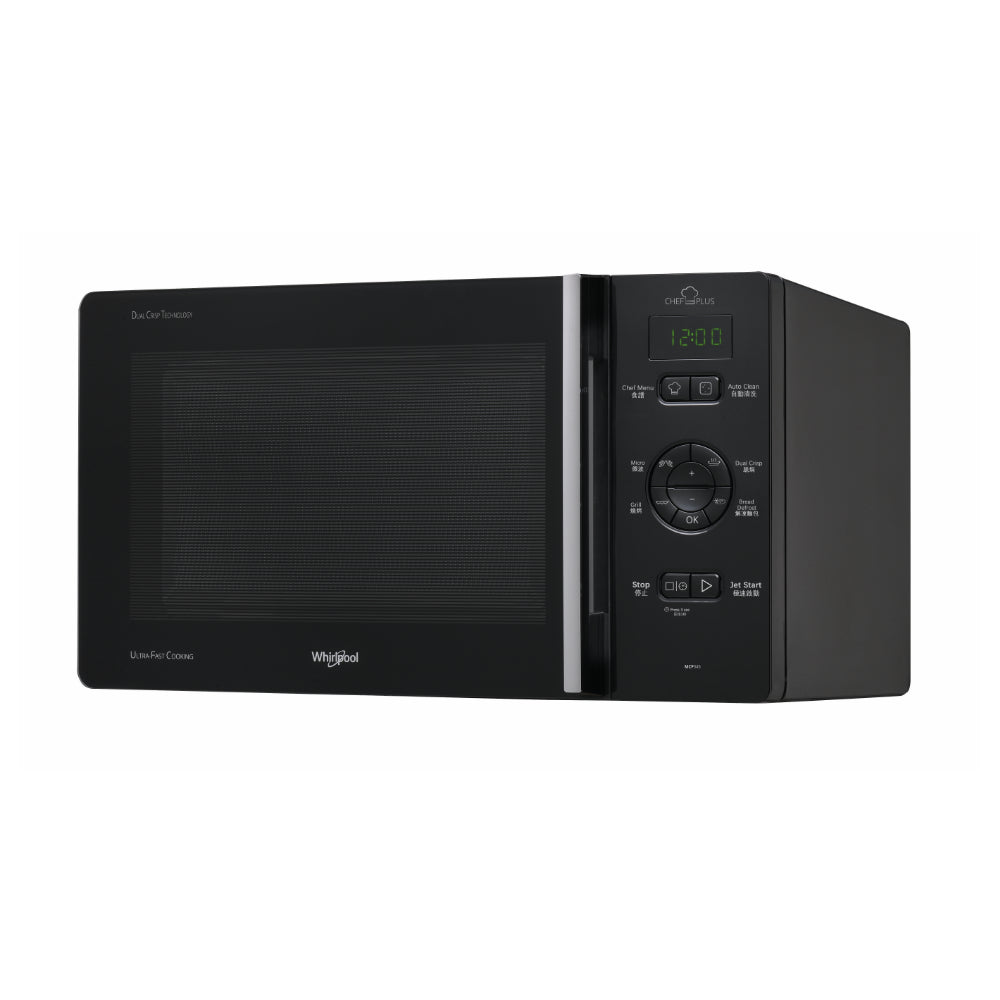 Whirlpool MCP345/BL 25L Freestanding Microwave Oven with Grill
