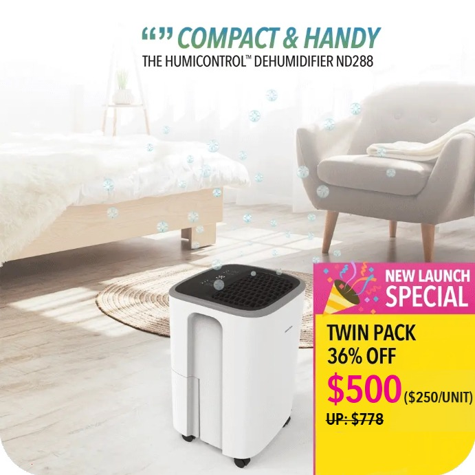 Novita Dehumidifier ND288 Twin Pack