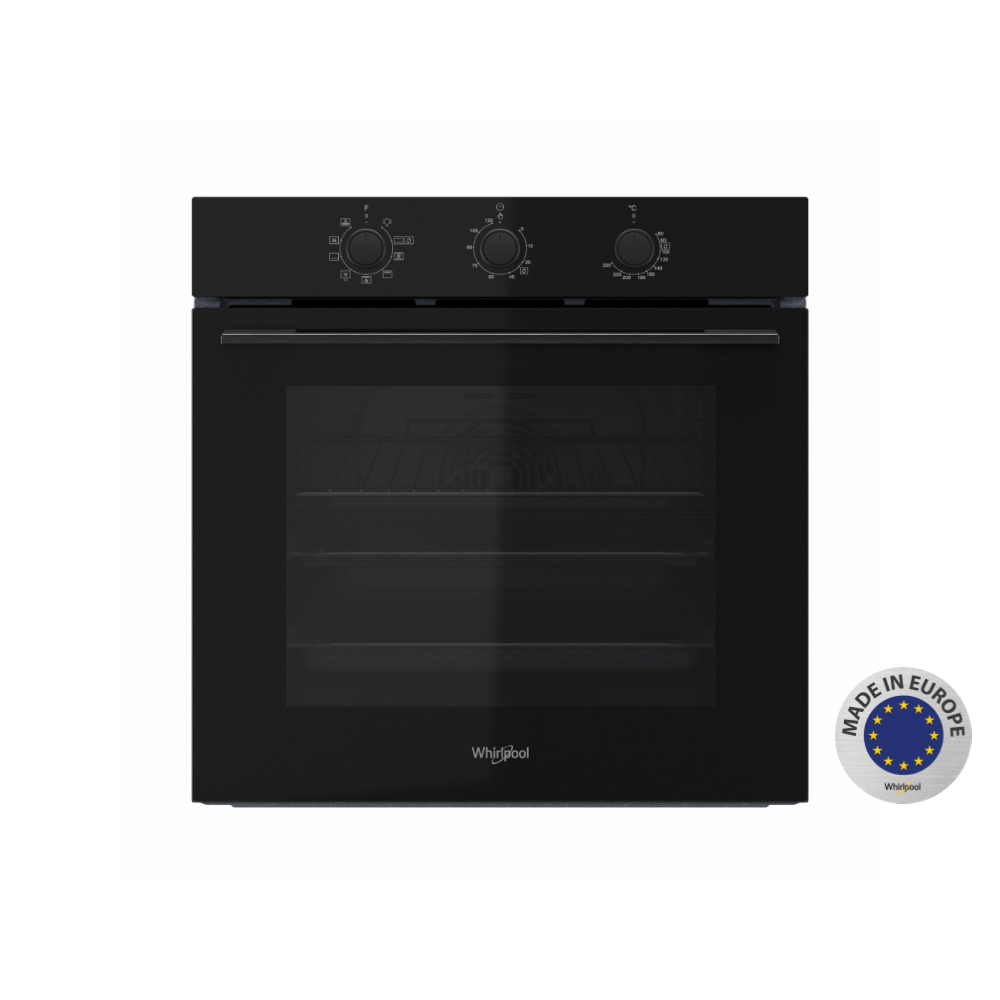 Whirlpool W4 OMK38HU0BA BI Oven 3 knobs, Hydro