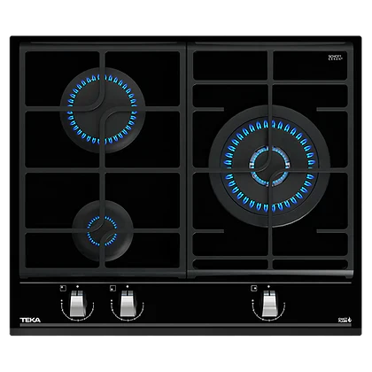 TEKA HGI 90 Slimline Hood + GZC 63310 3 Burner Glass Gas Hob