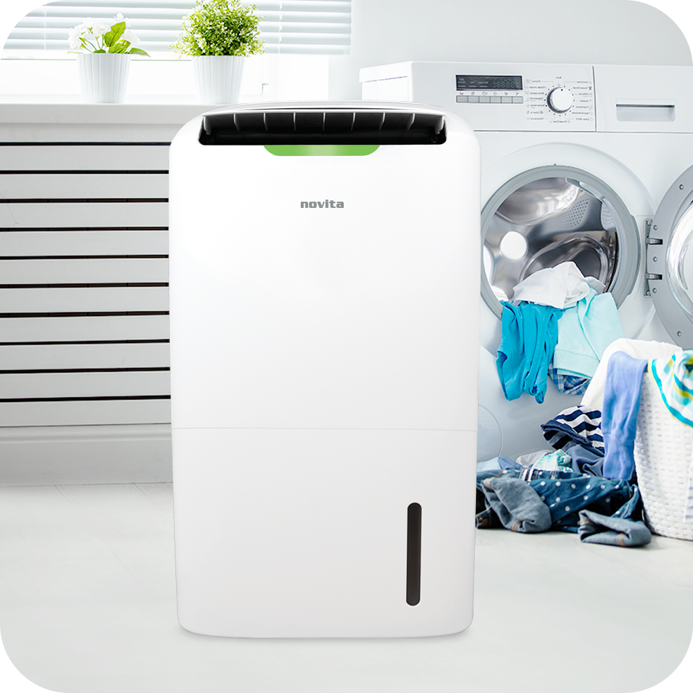 Novita Corp - PuriDry? 2-In-1 Dehumidifier ND2000 with HEPA Air Purification and 3 Years Full Warranty