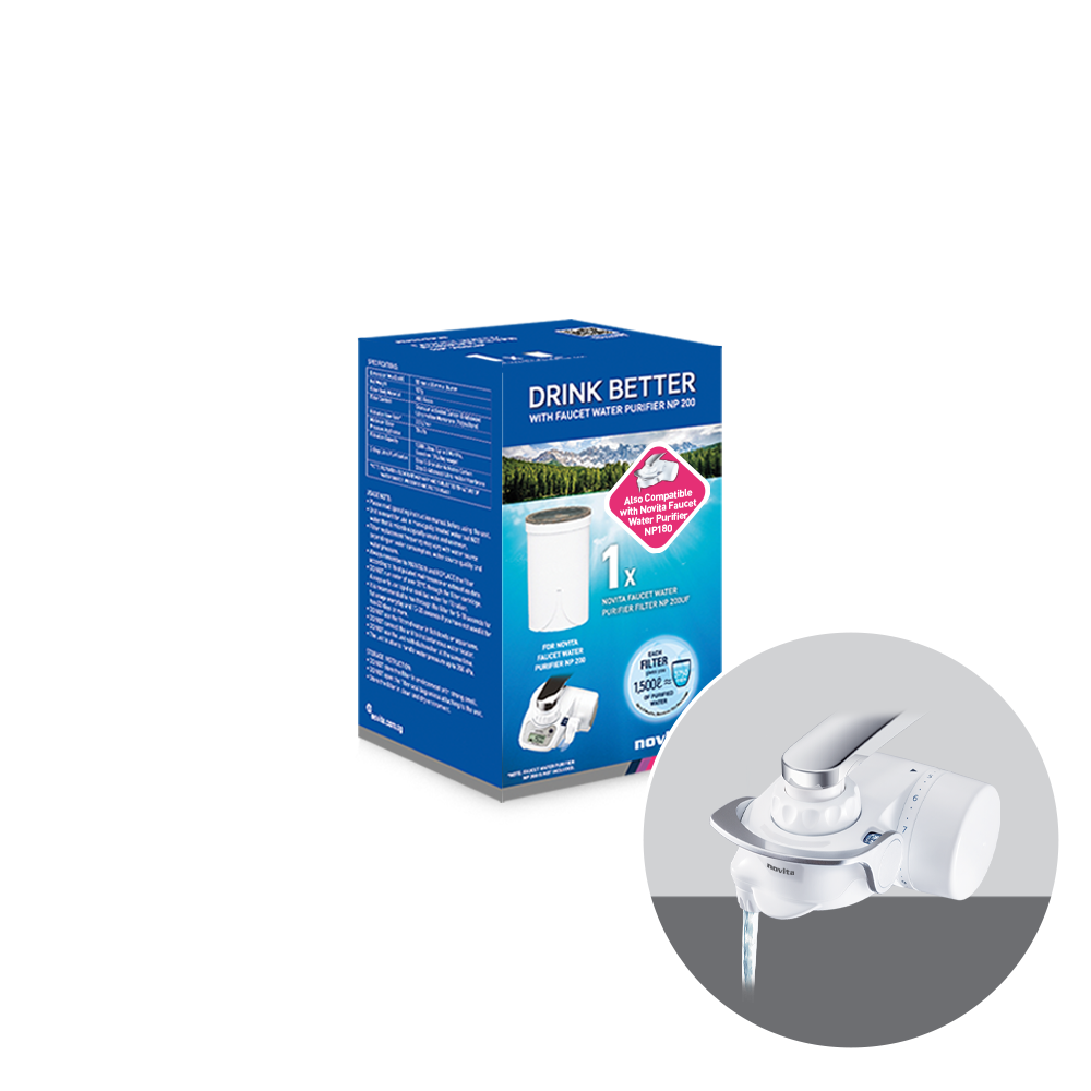 Novita Faucet Water Purifier NP180UF/ NP190UF/ NP200UF 1pcs Filter Cartridge