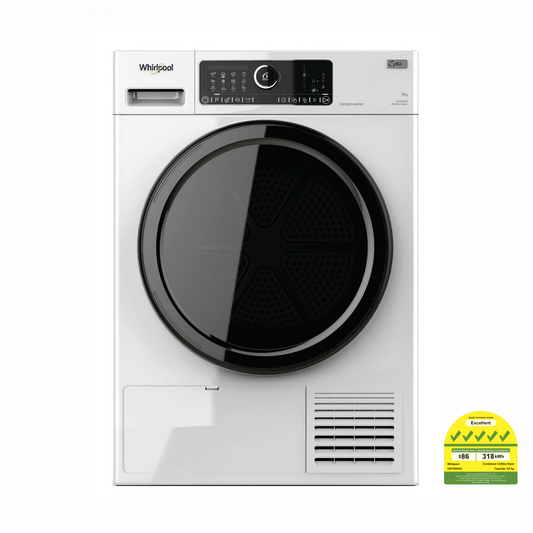 Whirlpool HSCX 90424 6THSense SupremeCare 9kg, Heat Pump Dryer