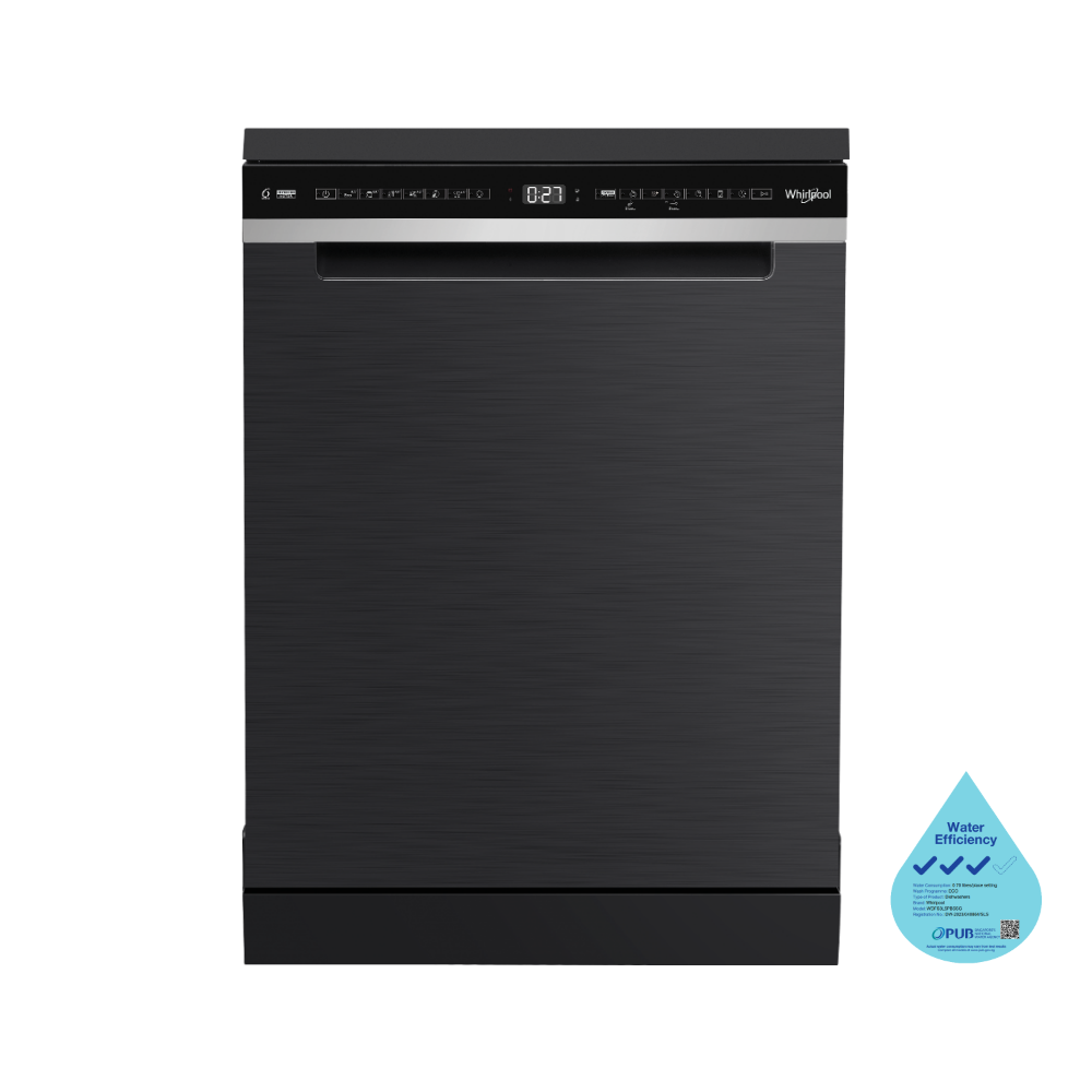 Whirlpool WDFS3L5PBSSG 60cm 15 Place Setting Free-standing Dishwasher
