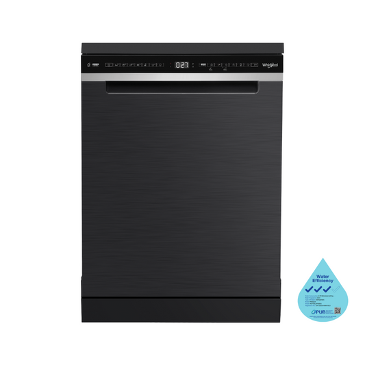 Whirlpool WDFS3L5PBSSG 60cm 15 Place Setting Free-standing Dishwasher