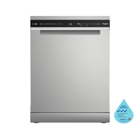 Whirlpool WDFS3L5PIXSG 60cm 15 Place Setting Free-standing Dishwasher
