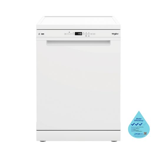 Whirlpool WDFS3R4NWESG 60cm 14 Place Setting Free-standing Dishwasher