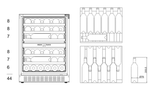 BrandT Free Standing Wine Celler CAV80X (Steel)