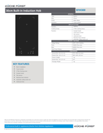 Küche Fürst KFIH300 30cm Built-in Induction Hob
