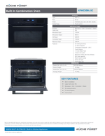 Küche Fürst KFMC50BL-SC Built-in Combination Oven