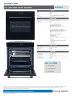 Küche Fürst KFSO72-SC 72L Oven with Steam Function