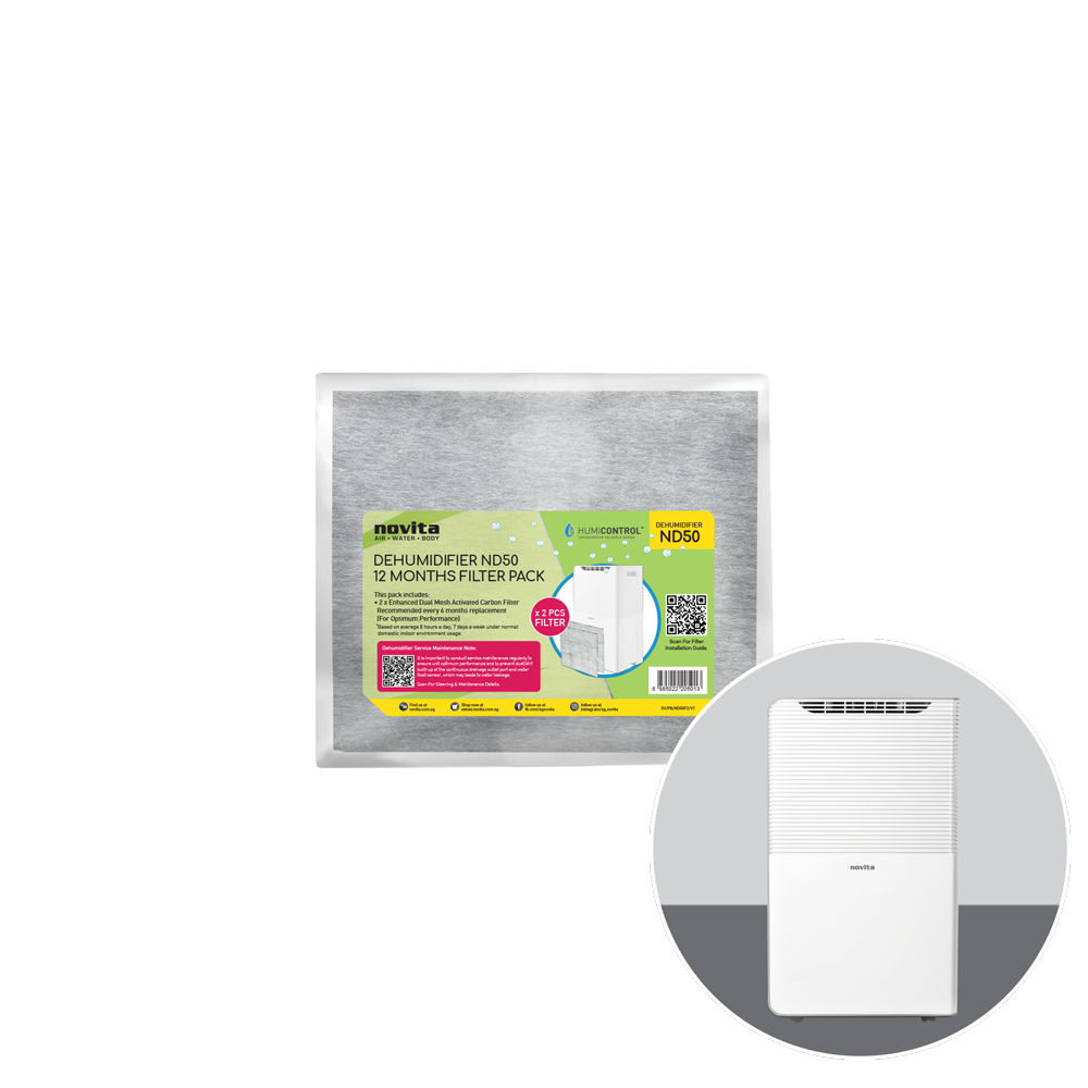 Novita Filter Pack - For Dehumidifier ND50 (2 Pcs)