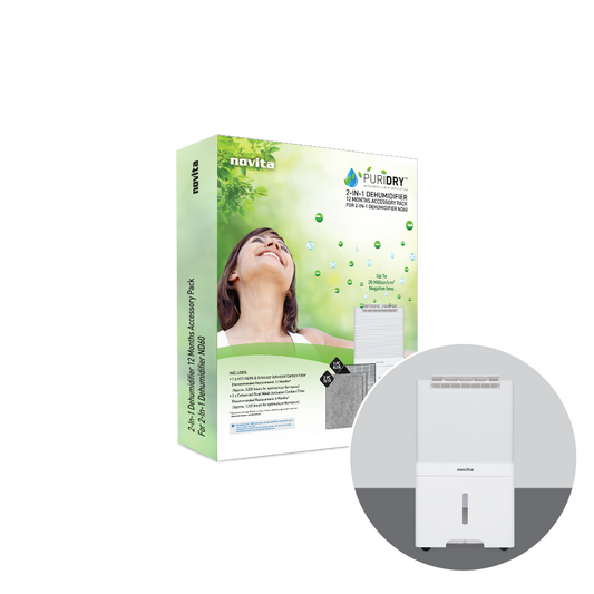 Novita Dehumidifier + Air Purifier The 2-In-1 ND60 12-Months Replacement Filter Pack