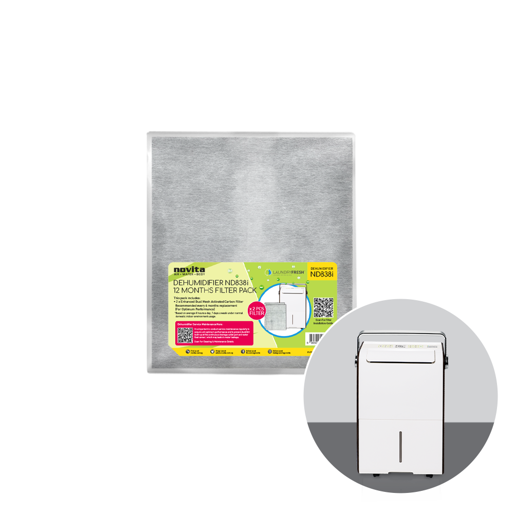 Novita Filter Pack - For Dehumidifier ND838i (2 Pcs)