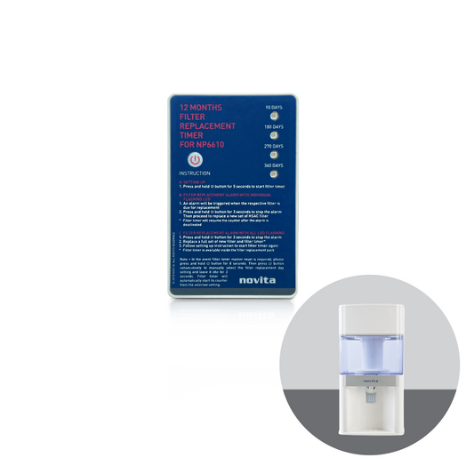 Novita NP6610/ NP602M/ NP600 12 Months Filter Replacement Timer