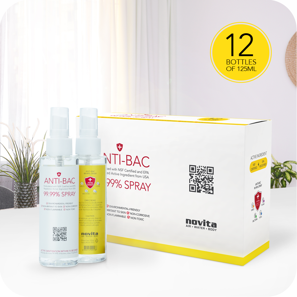 Novita Anti-Bac Spray (12 in 1 box)