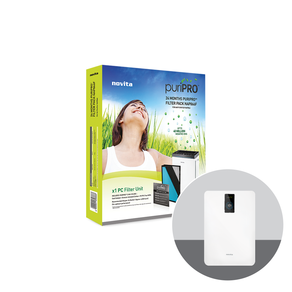 Novita NAP822/NAP866 24-Months Replacement Filter Pack