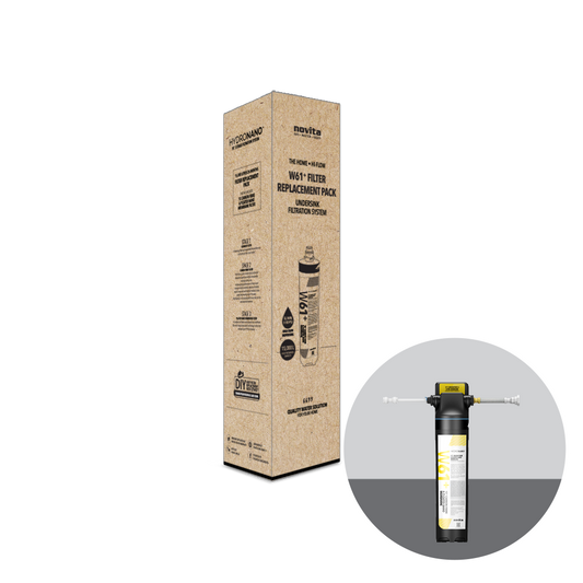 Novita 15” Undersink Filtration System W61 Plus – The Home • Hi-Flow HydroNano™ Filter 1-Piece Replacement Pack